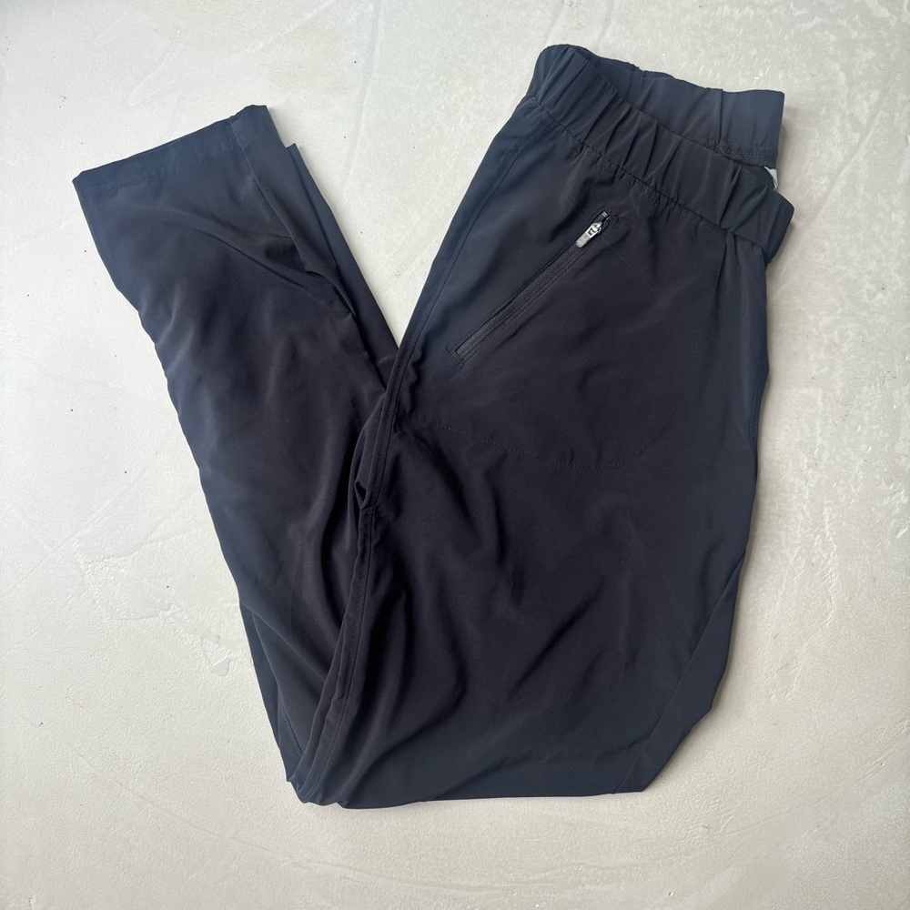 Orvis Black Jogger Pants with Tapered Legs and Elastic Waistband Size XS